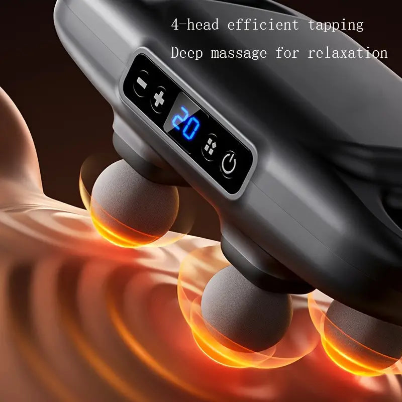 Massage Gun Deep Tissue Interchangeable Heads 120 Min Runtime