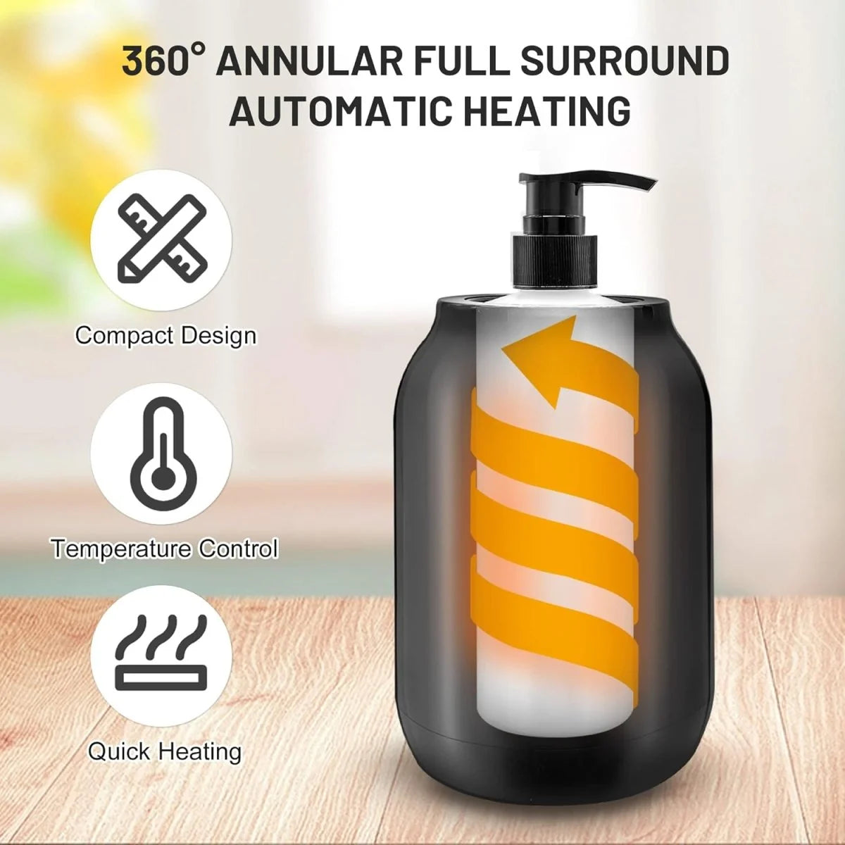 Massage Oil Warmer Electric 360° Heating Adjustable Temperature Control