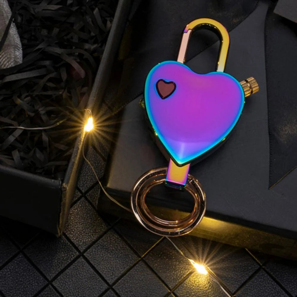 Match Lighter Heart-Shaped Waterproof Wind-Resistant Keychain