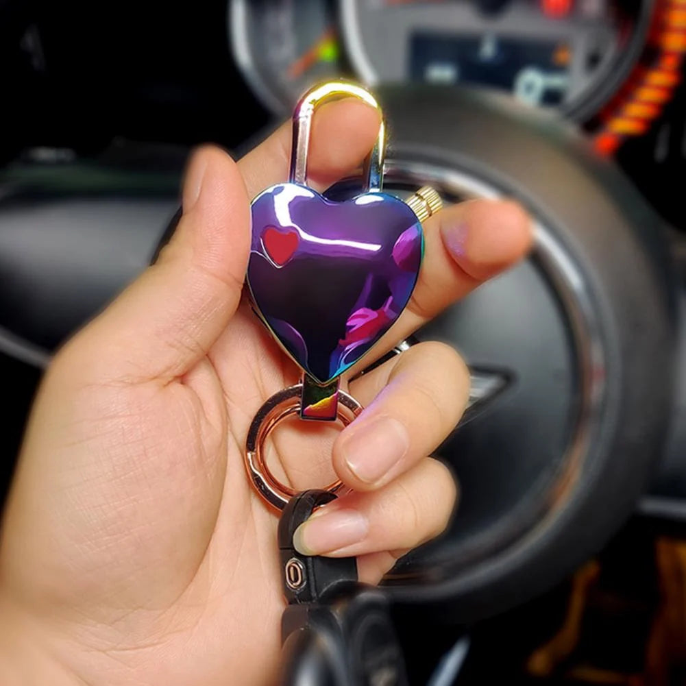 Match Lighter Heart-Shaped Waterproof Wind-Resistant Keychain