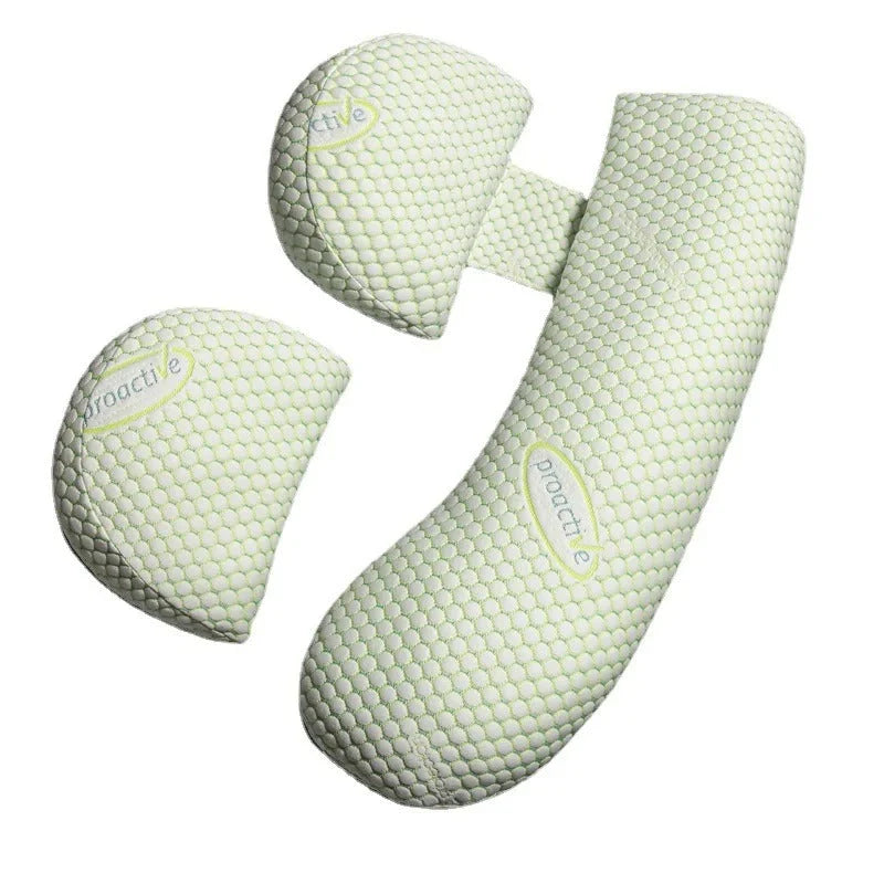 Maternity Nursing Pillow Adjustable Full-Body Machine Washable Bamboo Cover