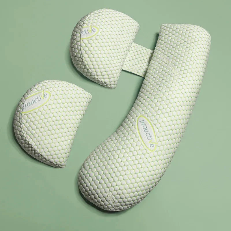 Maternity Nursing Pillow Adjustable Full-Body Machine Washable Bamboo Cover