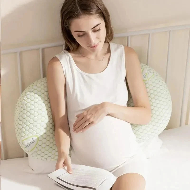 Maternity Nursing Pillow Adjustable Full-Body Machine Washable Bamboo Cover