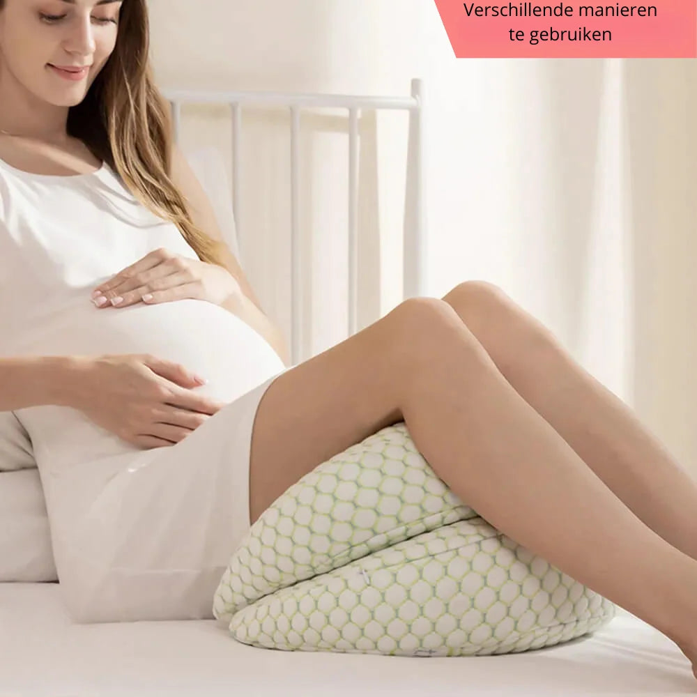 Maternity Nursing Pillow Adjustable Full-Body Machine Washable Bamboo Cover