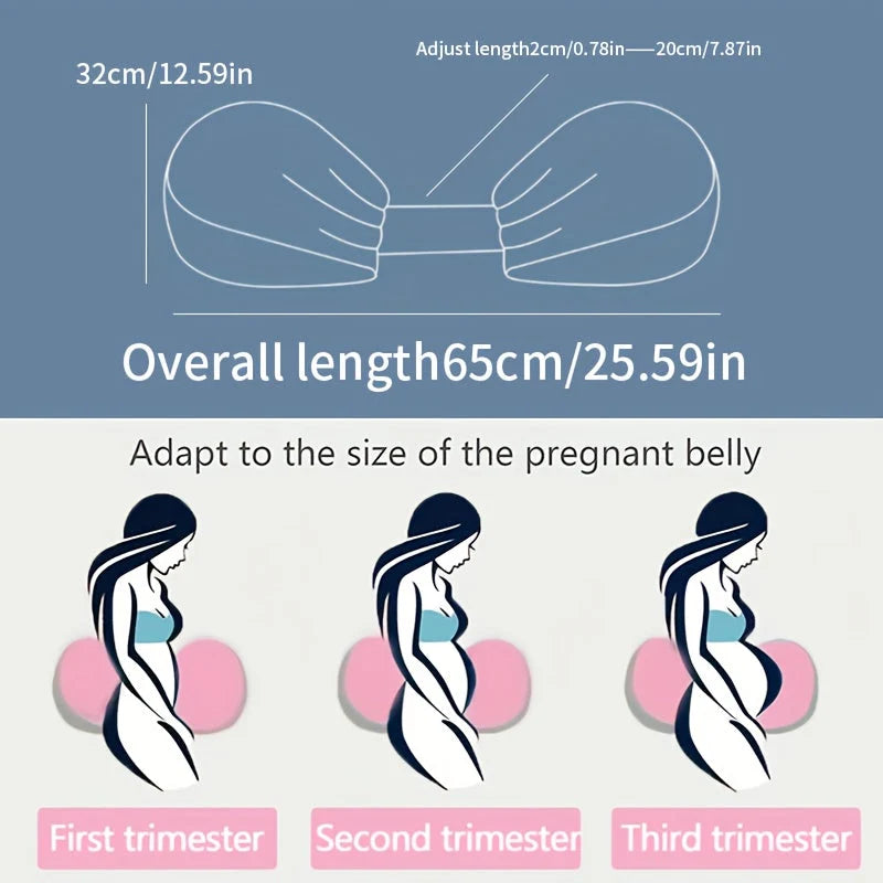 Maternity Pillow Adjustable Sectional Side & Stomach Support