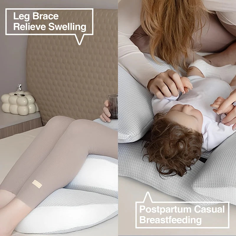 Maternity Pillow Adjustable Sectional Side & Stomach Support