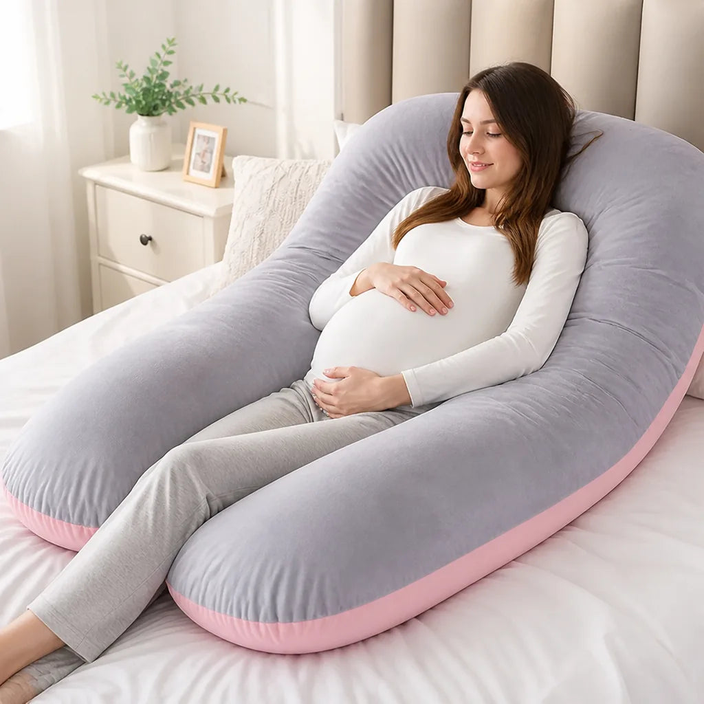 Maternity Pillow U-Shaped Full-Body Neck & Back Support
