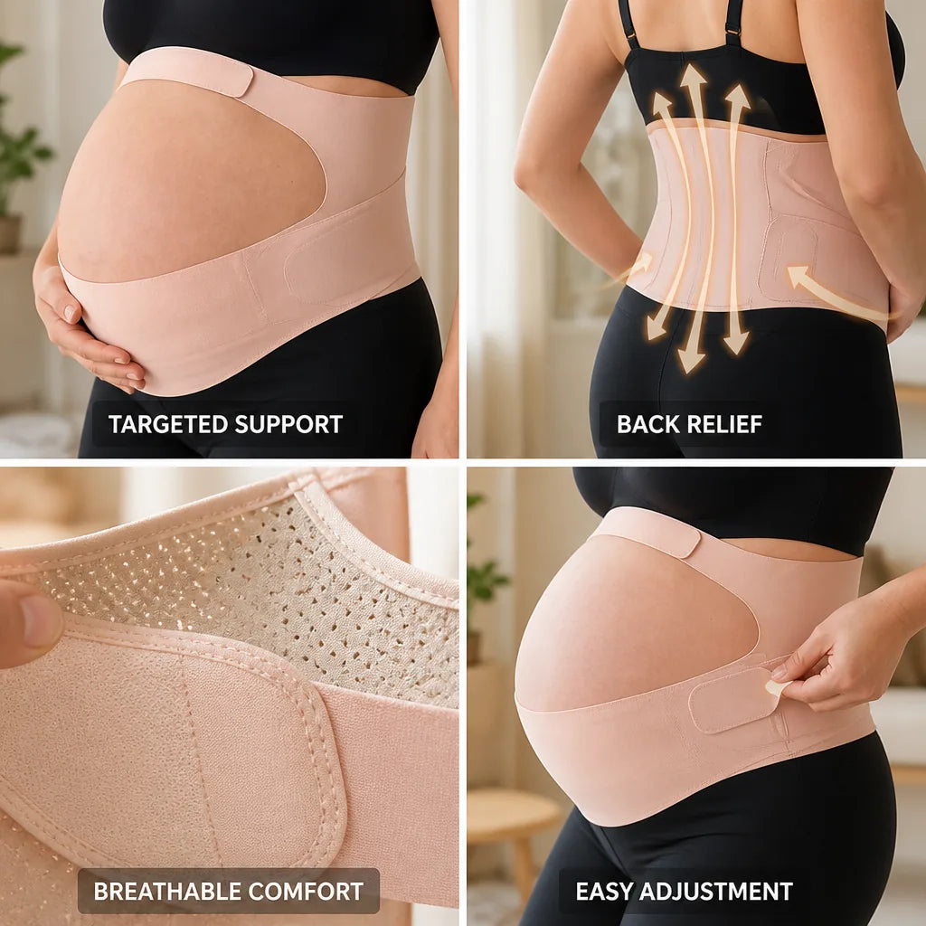 Maternity Support Belt Back & Pelvic Support Comfortable Fit