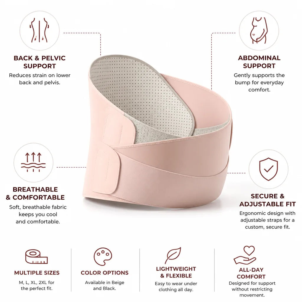 Maternity Support Belt Back & Pelvic Support Comfortable Fit