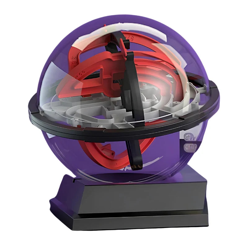 Maze Puzzle Ball Transparent 3D Numbered Paths Four Difficulty Levels