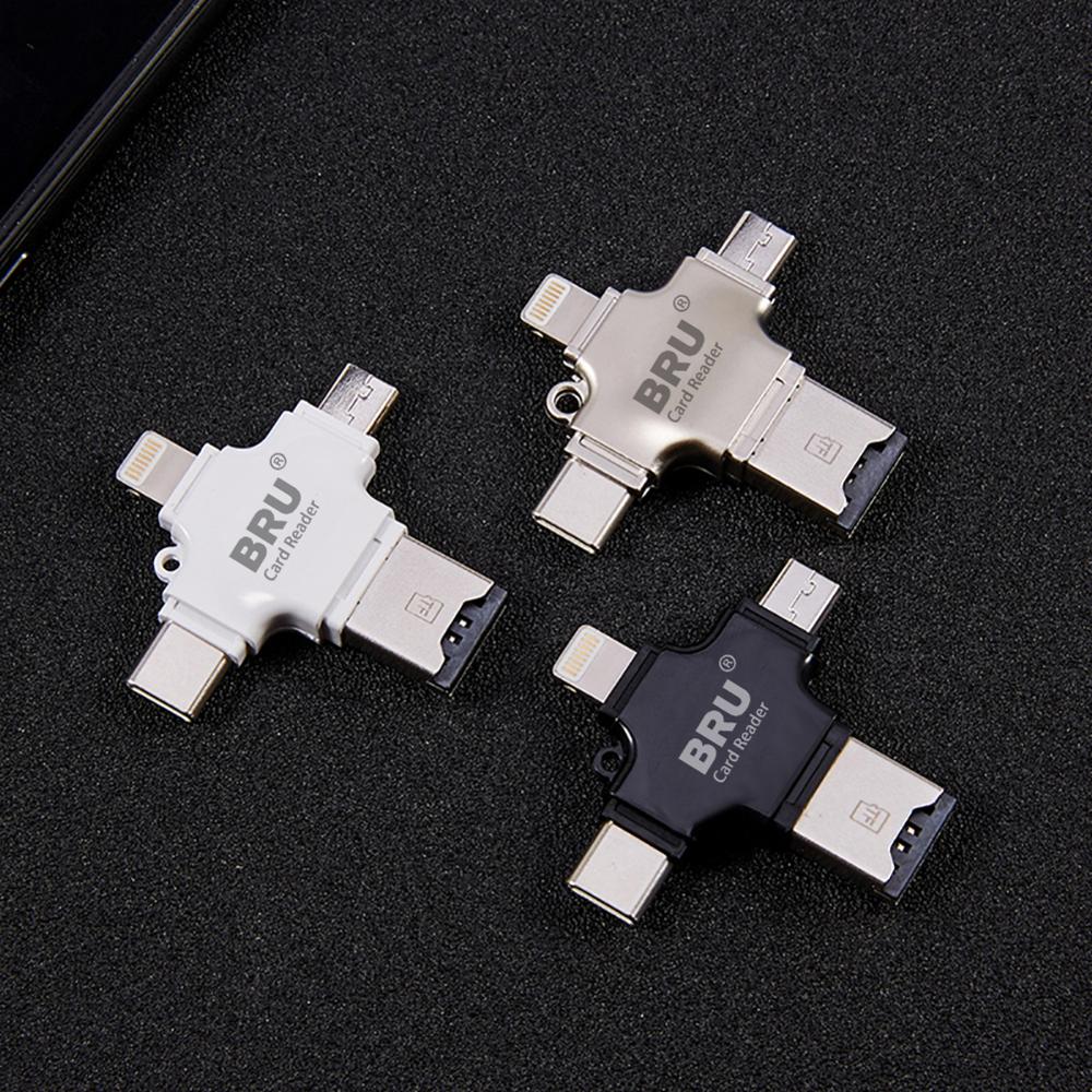 Memory Card Reader 4-In-1 Multi-Device Compatible
