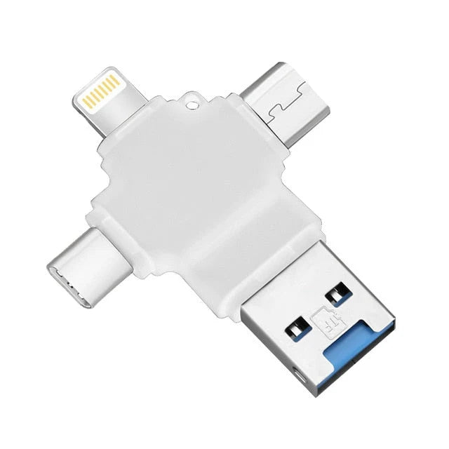 Memory Card Reader 4-In-1 Multi-Device Compatible