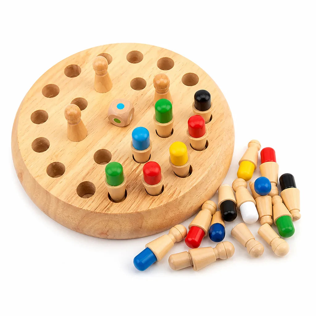 Memory Game Wooden Non-Toxic Paint & Smooth Edges