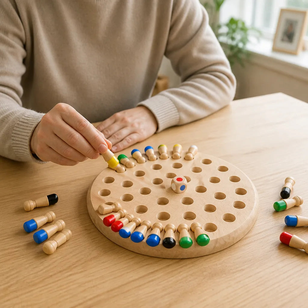 Memory Game Wooden Non-Toxic Paint & Smooth Edges