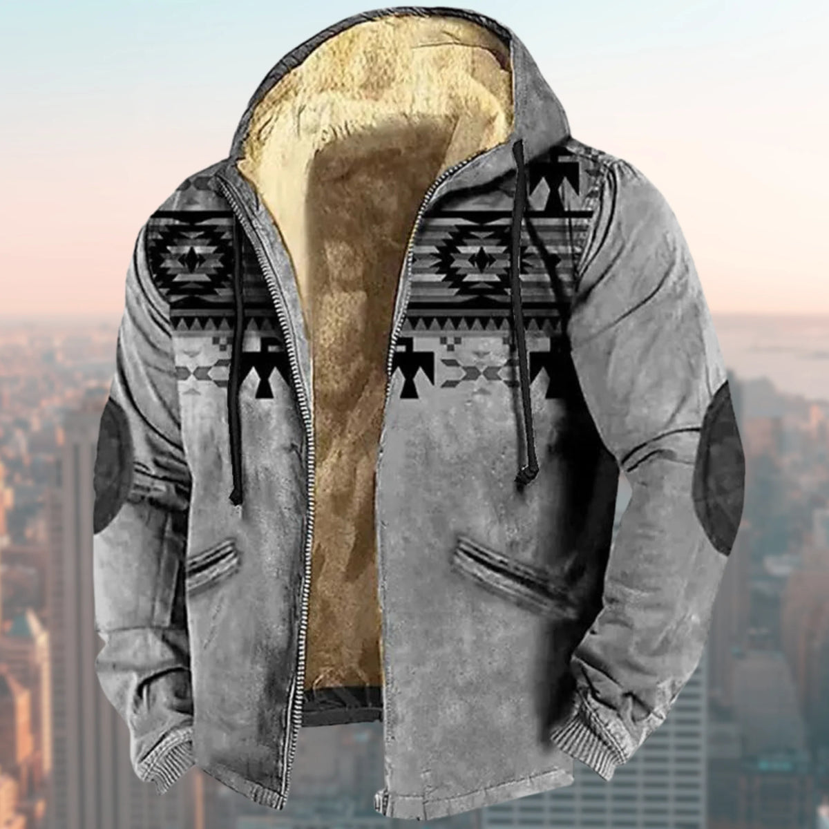 Men’s Hooded Jacket Waterproof Multi-Layer Lining