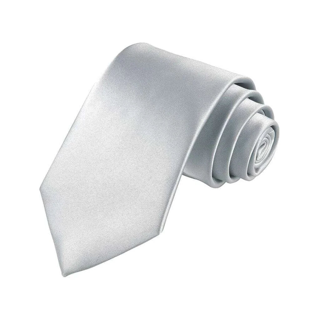 Men’s Tie Solid Color Polyester Easy-Care 57-Inch