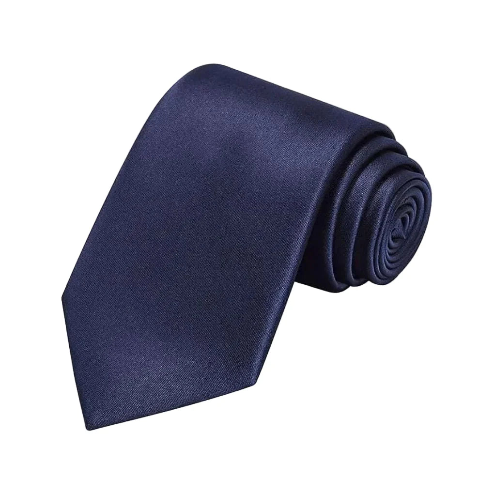 Men’s Tie Solid Color Polyester Easy-Care 57-Inch