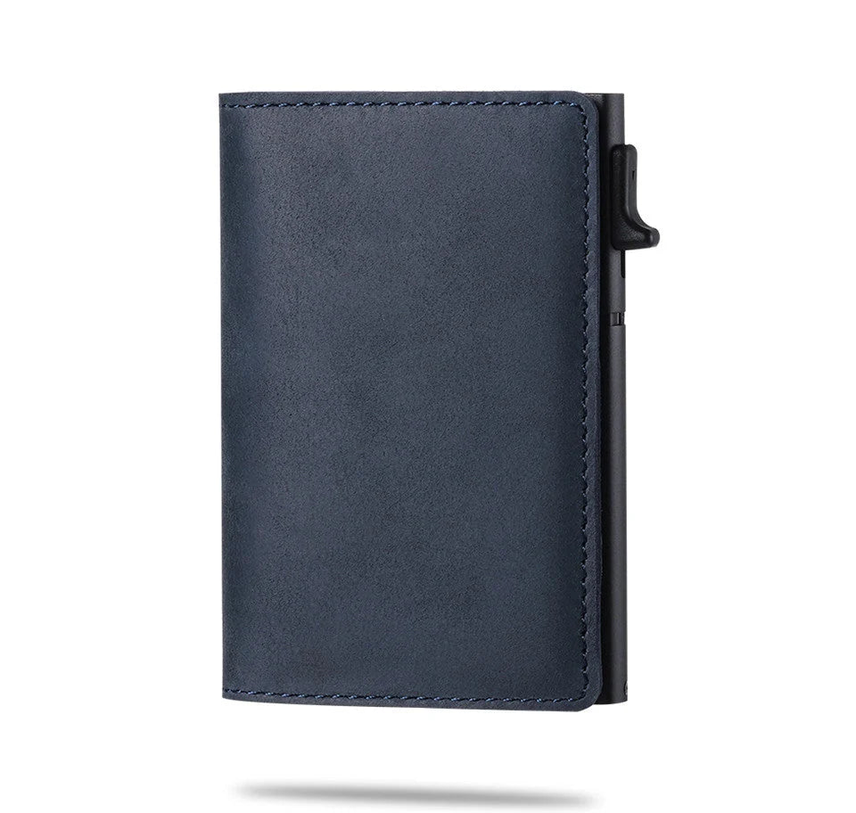 Men’s Wallet Carbon Fiber Slim Design Built-In Tracker Slot