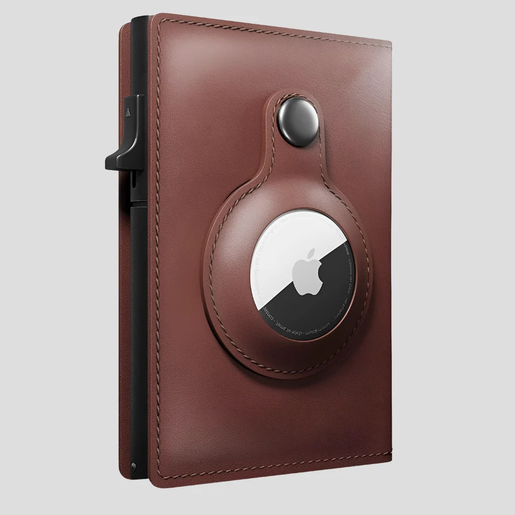 Men’s Wallet Carbon Fiber Slim Design Built-In Tracker Slot