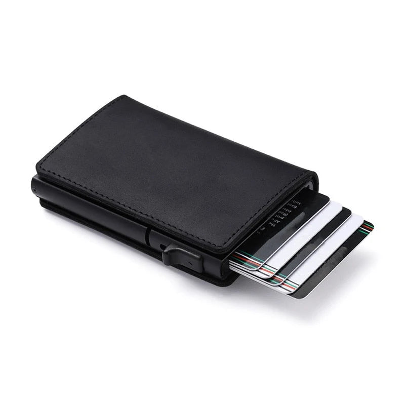Men’s Wallet Carbon Fiber Slim Design Built-In Tracker Slot