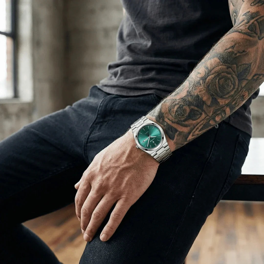Men’s Watch Bold Dress Style Multiple Dial Colors