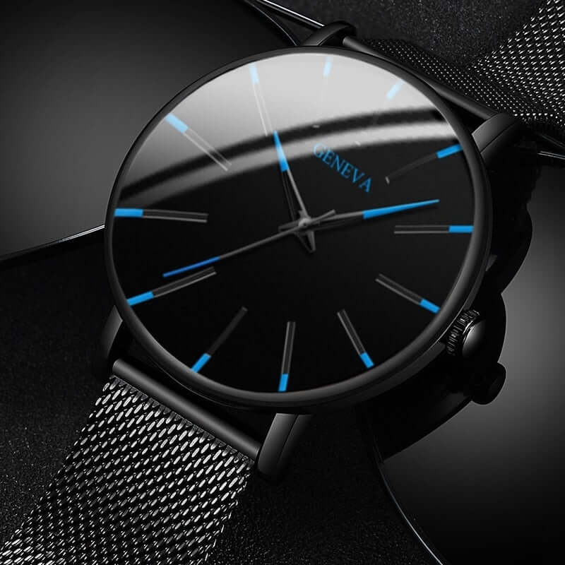 Men's Watch Slim Stainless Steel Case 30m Water Resistant