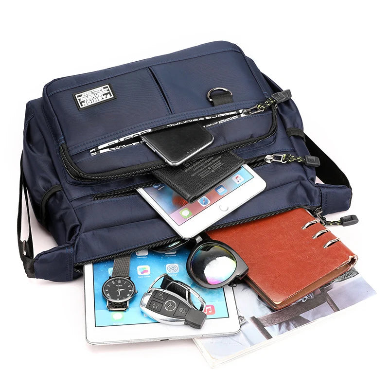 Messenger Bag Multi-Compartment Adjustable Padded Strap