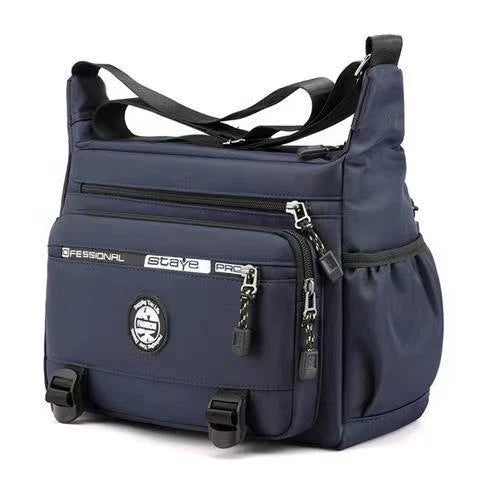 Messenger Bag Weather-Resistant Adjustable Strap Multiple Pockets