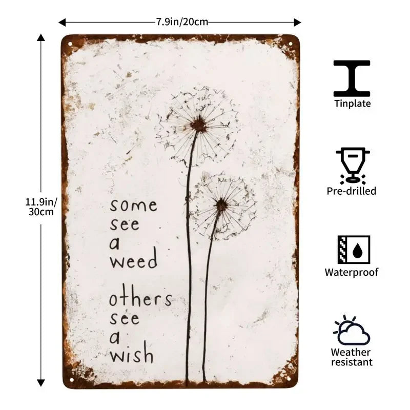 Metal Sign Vintage Aluminum Waterproof UV-Resistant