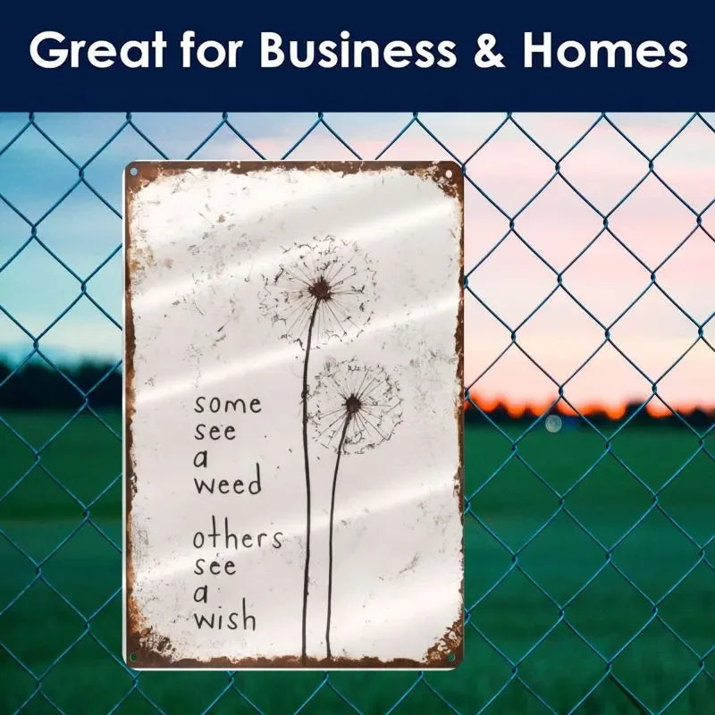 Metal Sign Vintage Aluminum Waterproof UV-Resistant