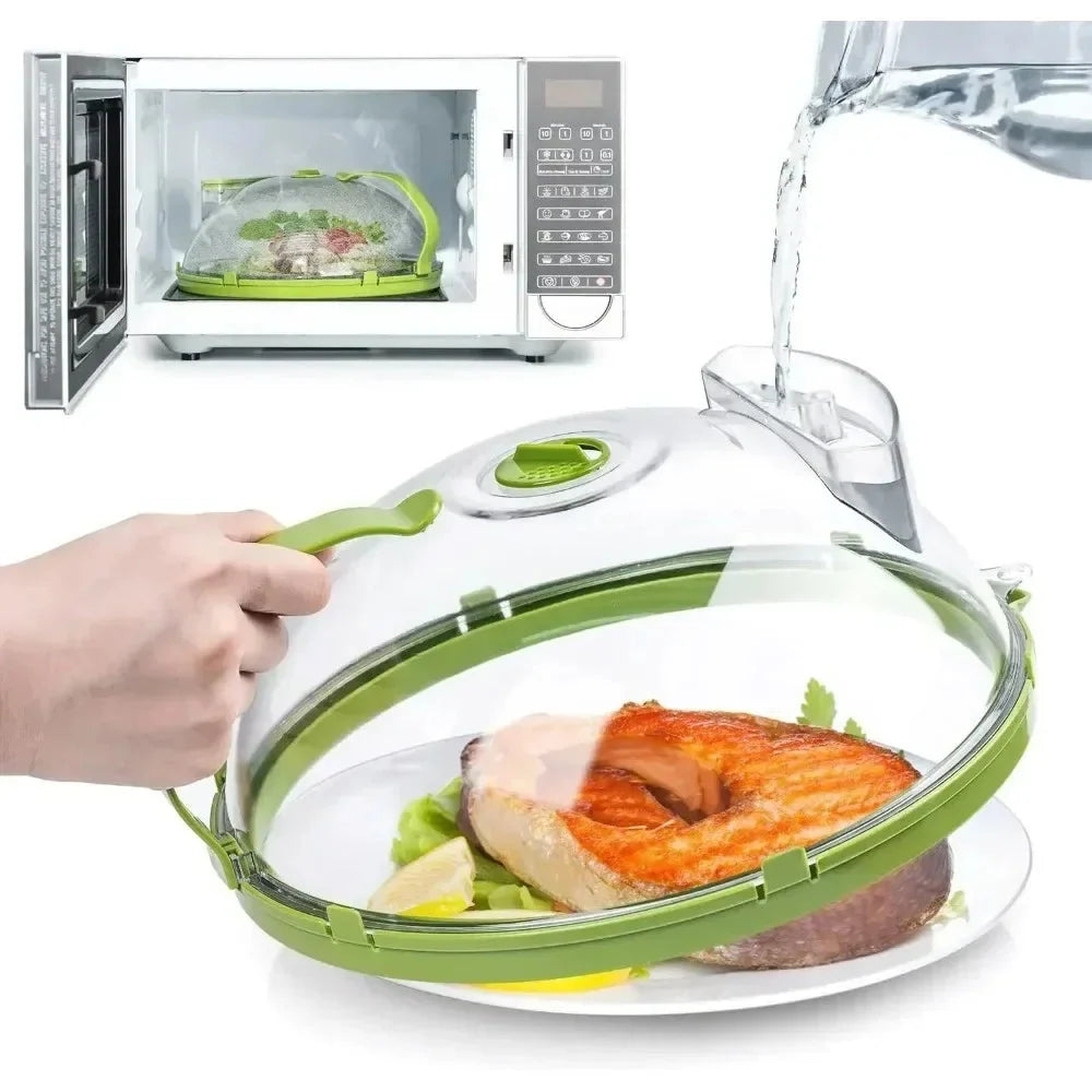 Microwave Cover Clear Polycarbonate Steam Reservoir