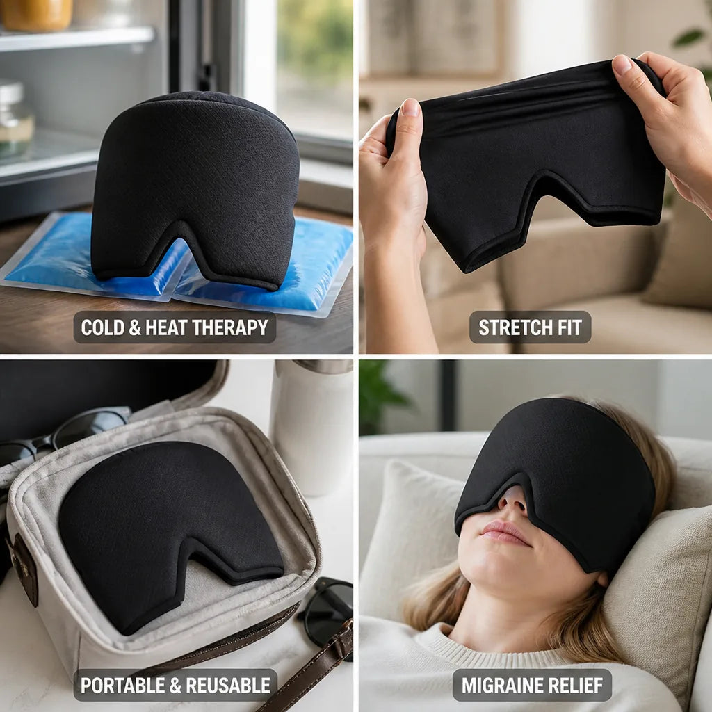 Migraine Cap Cooling & Warming Gel Stretch Fit