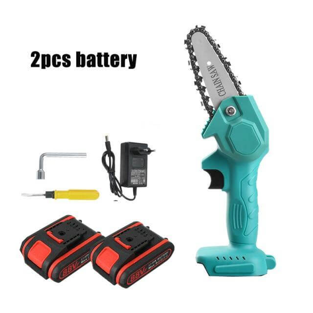Mini Chainsaw Cordless Rechargeable 4-Inch Guide Bar