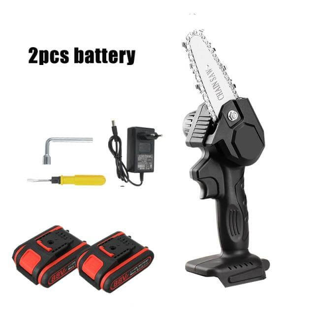 Mini Chainsaw Cordless Rechargeable 4-Inch Guide Bar