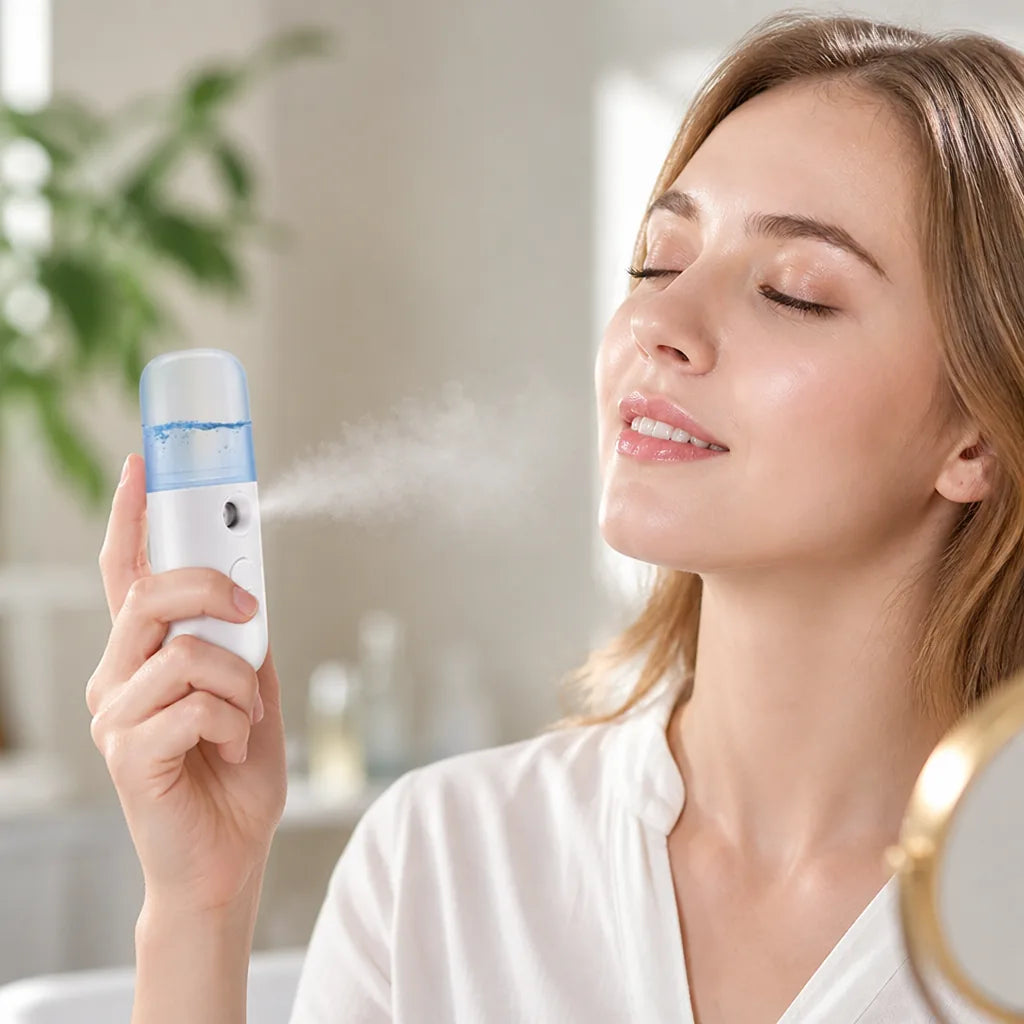 Mini Facial Mist Sprayer Nano Mist USB Rechargeable