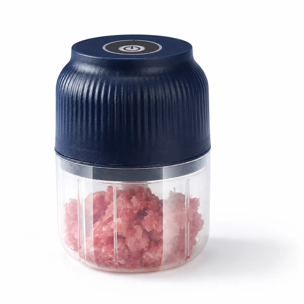 Mini Food Chopper USB Rechargeable 300ml Stainless Steel Blades