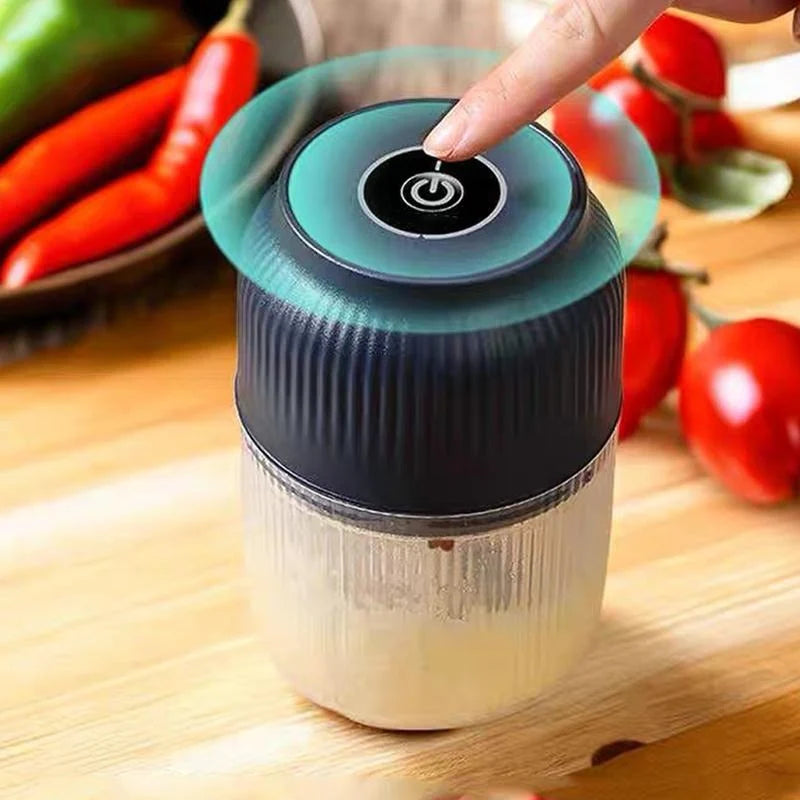 Mini Food Chopper USB Rechargeable Stainless Steel Blades
