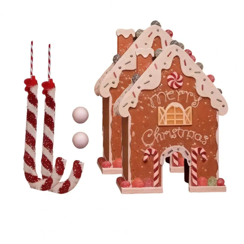 Mini Golf Set Gingerbread Tabletop Putter & Ball