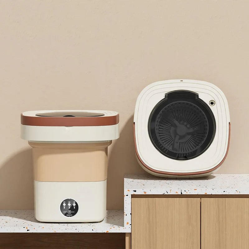 Mini Washing Machine Foldable Space-Saving 8 L Capacity