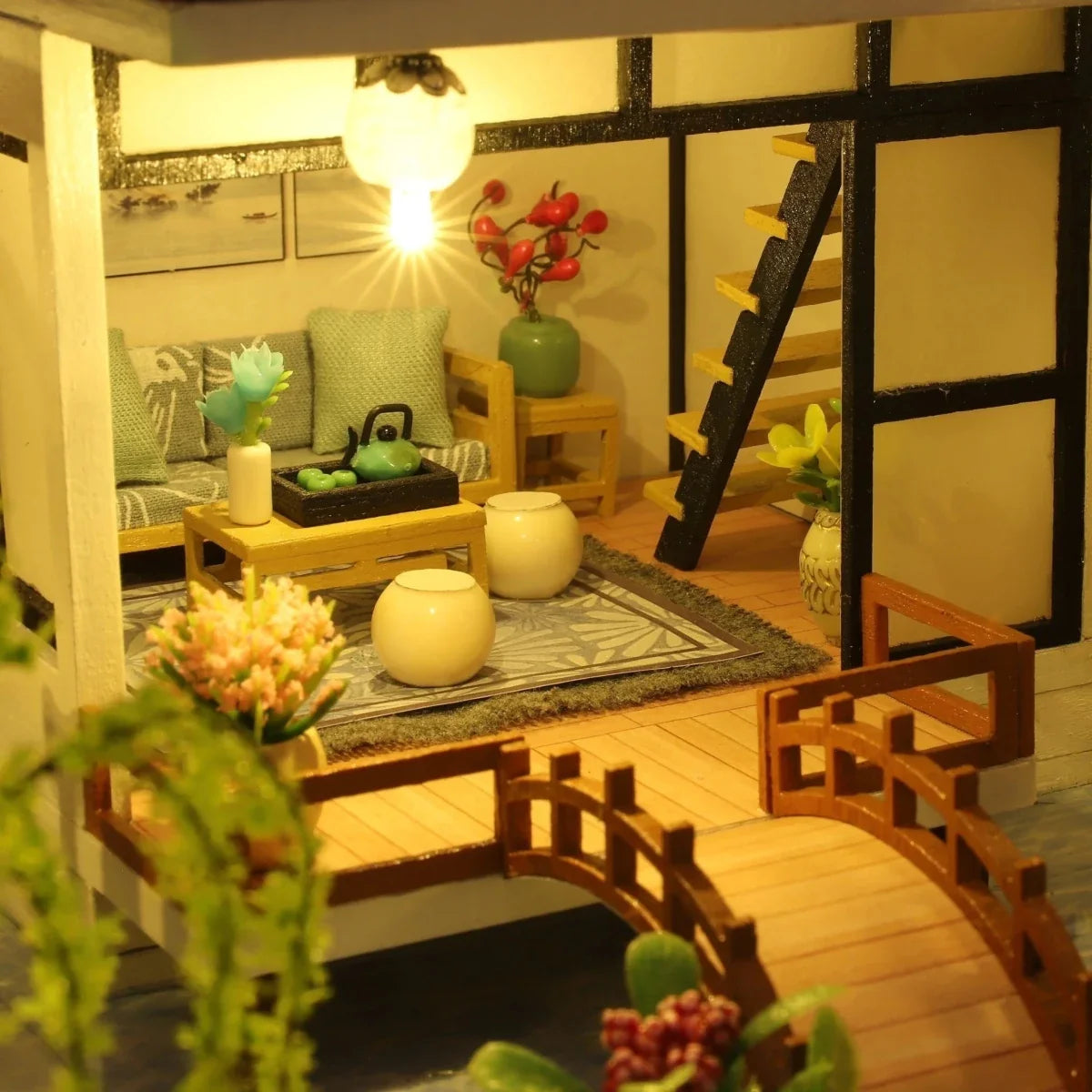 Miniature House Kit DIY Detailed Decorative Design