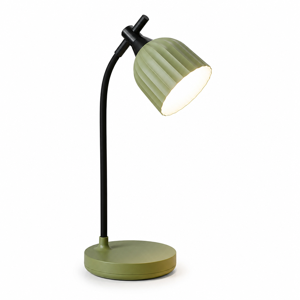 Minimalist Round USB-Powered Dimmable LED Table Lamp