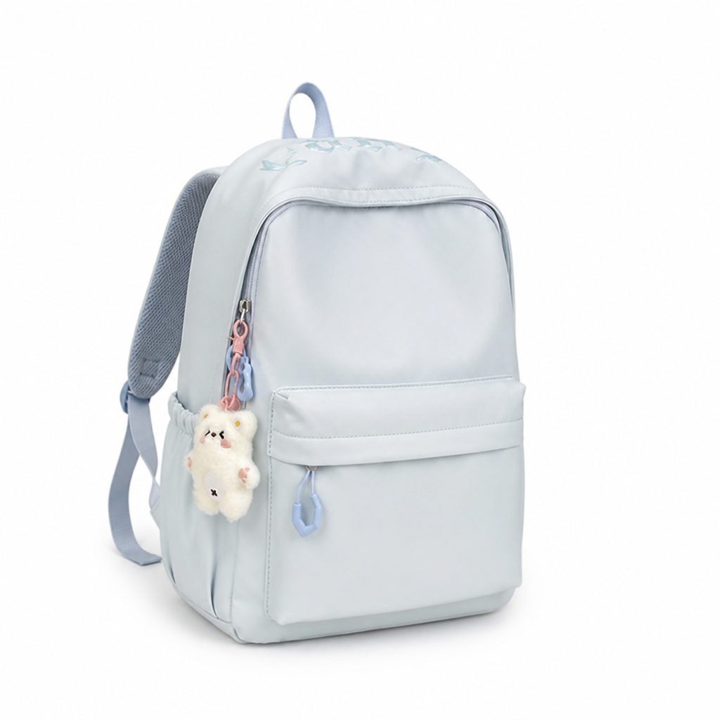 Minimalist Soft Fabric School Backpack (Padded Straps)