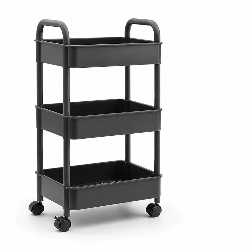 Mobile Organizer Cart Space-Saving Multiple Tiers 360° Locking Casters
