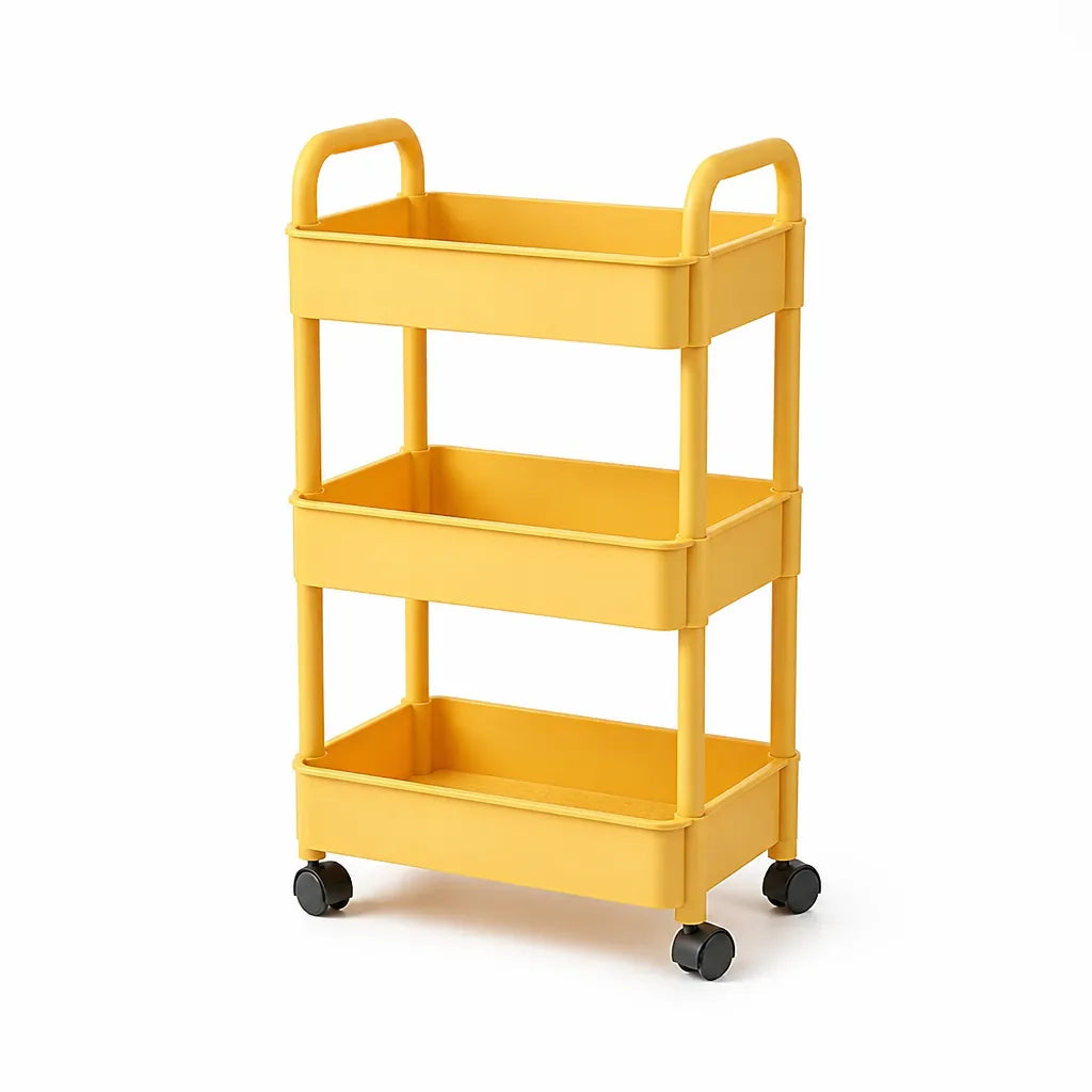 Mobile Organizer Cart Space-Saving Multiple Tiers 360° Locking Casters