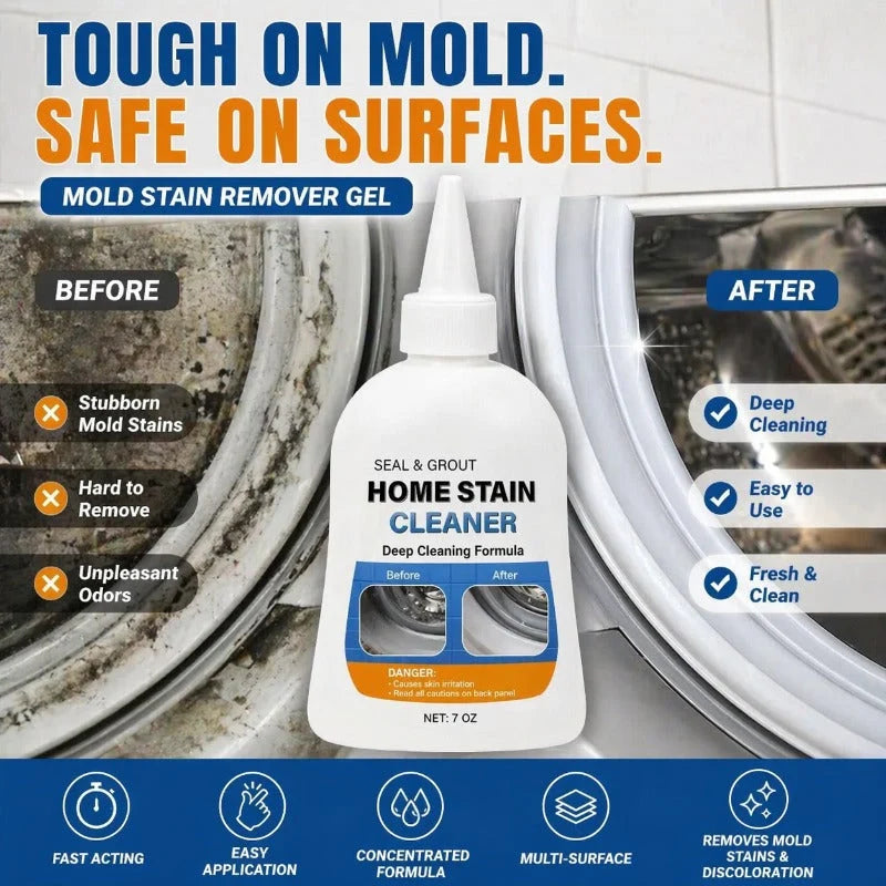 Mold Cleaner Gel No-Scrub Bleach-Free Brush Included