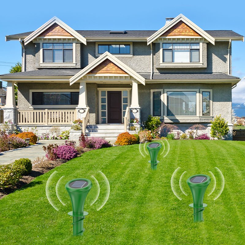 Mole Repellent Solar-Powered Silent Weather-Resistant