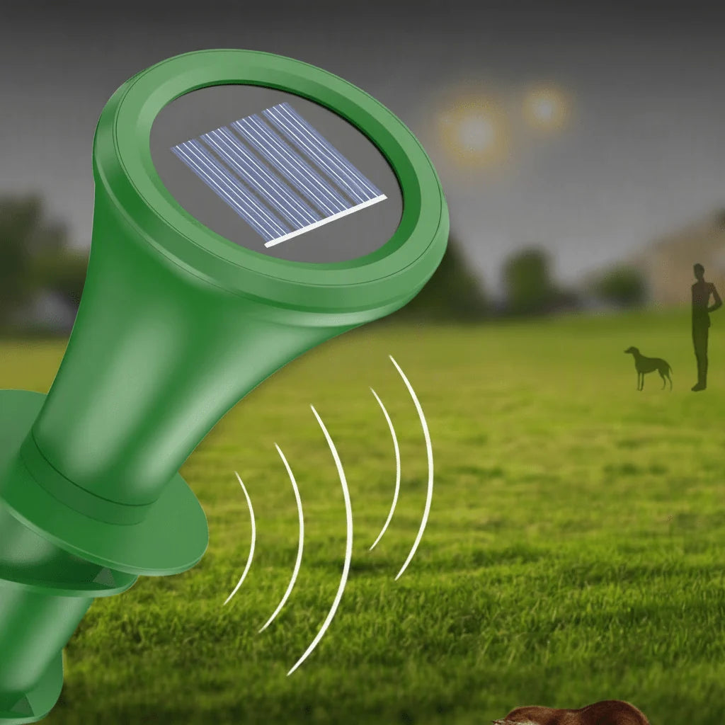 Mole Repellent Solar-Powered Silent Weather-Resistant