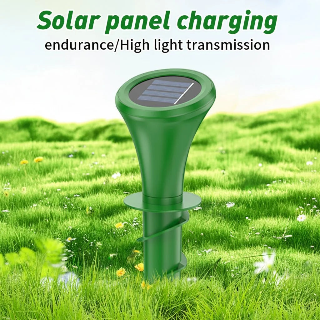 Mole Repellent Solar-Powered Silent Weather-Resistant