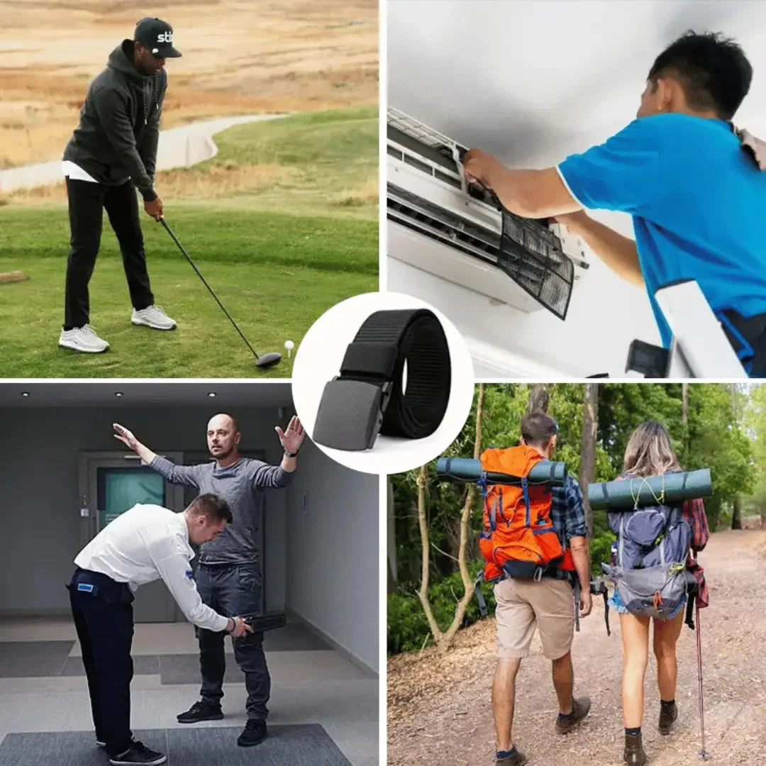 Money Belt Hidden Zipper Pocket Weather-Resistant Nylon