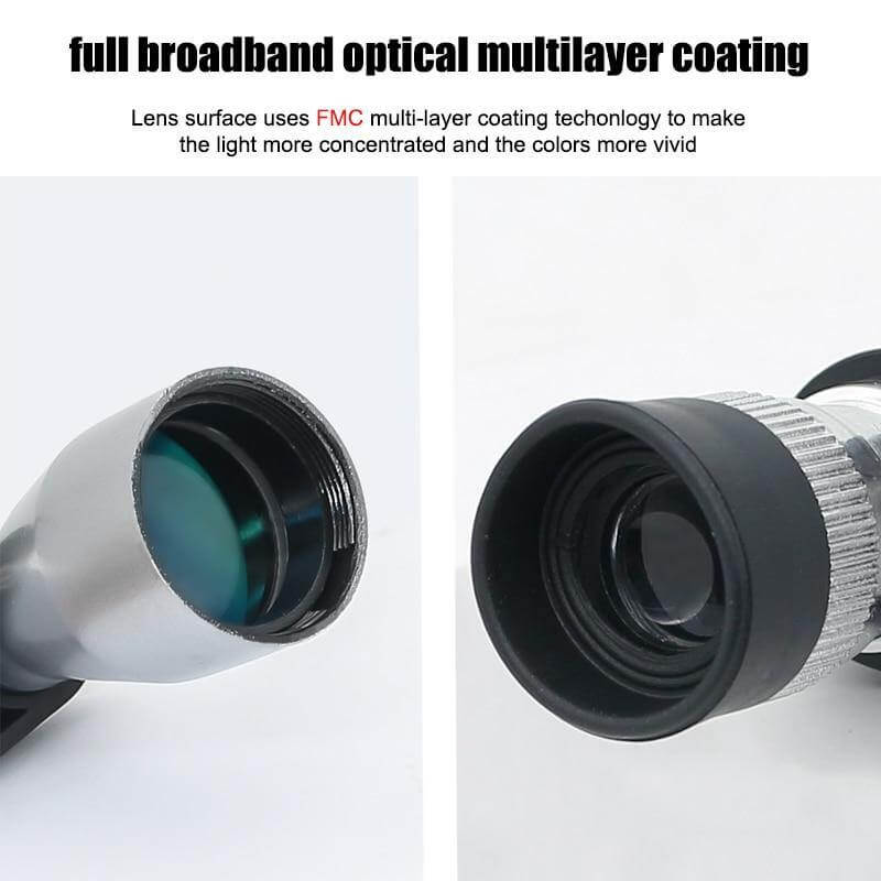 Monocular Telescope 8X Magnification Phone Camera Adapter
